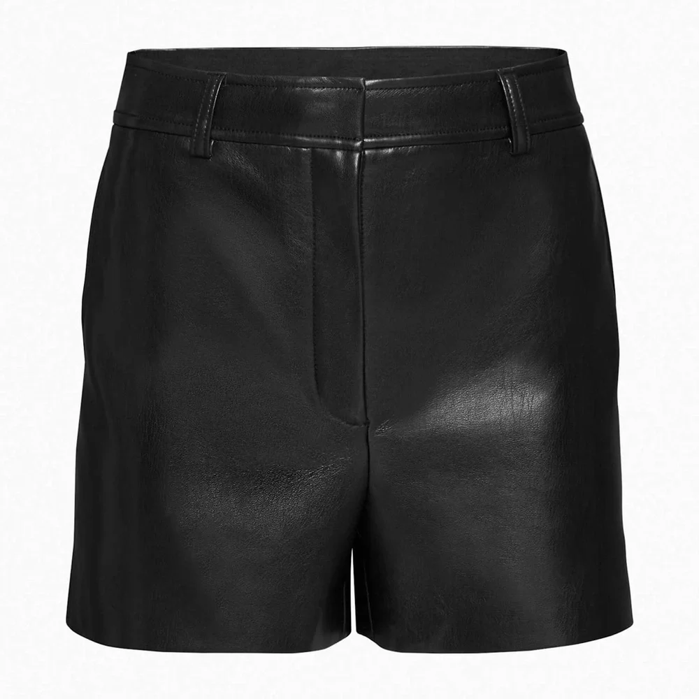 ARITZIA BABATON Agency Mini Short High-waisted Vegan Leather shorts